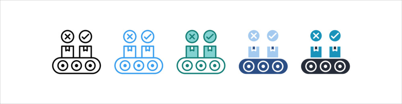 Testing Icon Set Multiple Style Collection