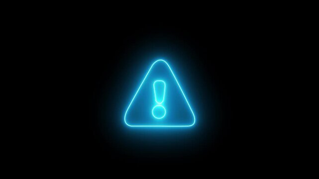 Alert notification warning icon urgent attention alarm caution security system interface concept, computer hacking error message, warning, danger, internet virus security system animation.