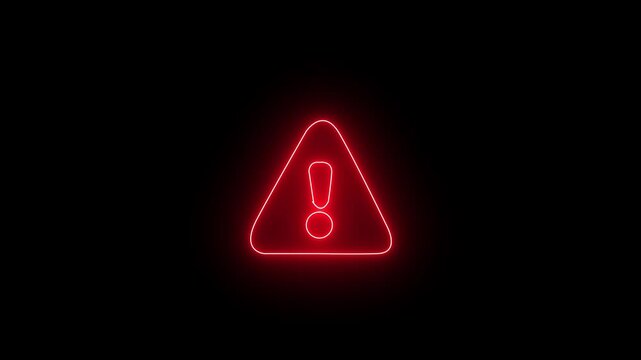 Alert notification warning icon urgent attention alarm caution security system interface concept, computer hacking error message, warning, danger, internet virus security system animation.