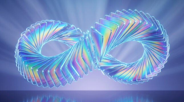 abstract fractal backgroundDynamic infinity loop virtual environment graphic rendering