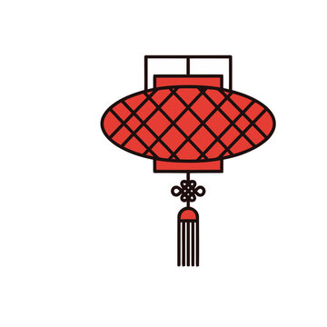 Red Chinese Lantern with Tassel