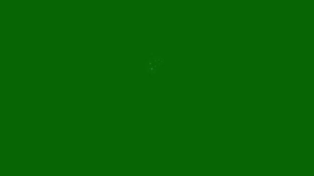 Glowing line love shape animation, 2d line animation, glitter star burst glowing flat vector doodle glitter particle trail animation glitter line star twinkle glittering, green screen background. 4k