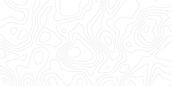 Modern Topographic Contour Line Background with White Curved Paper Relief and Geographic Terrain Design