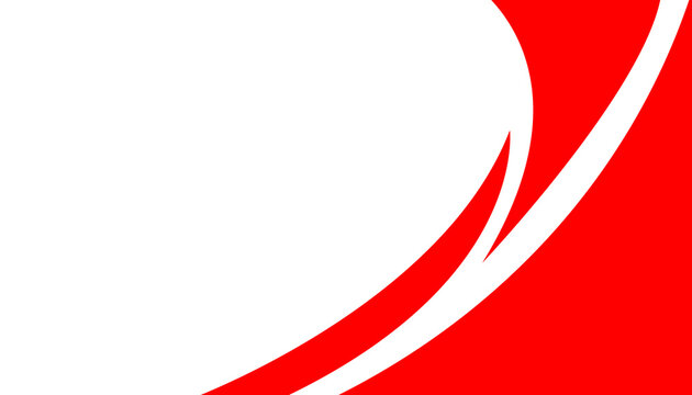 Abstract red curved shapes on transparent grey background modern design.