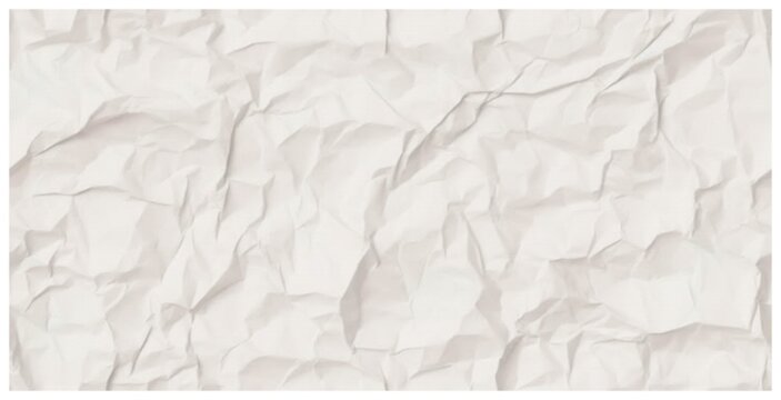 High resolution texture of white crumpled paper background with horizontal lined pattern effect