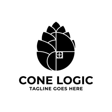 Mathematical nature design based on Fibonacci spirals. Ideal for botanical research or organic branding.