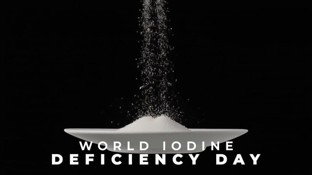 World Iodine Deficiency Day Promoting Proper Nutrition and Awareness of Iodine Deficiency Prevention. Animation Video.