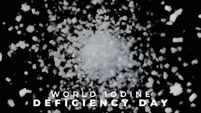 World Iodine Deficiency Day Promoting Proper Nutrition and Awareness of Iodine Deficiency Prevention. Animation Video.