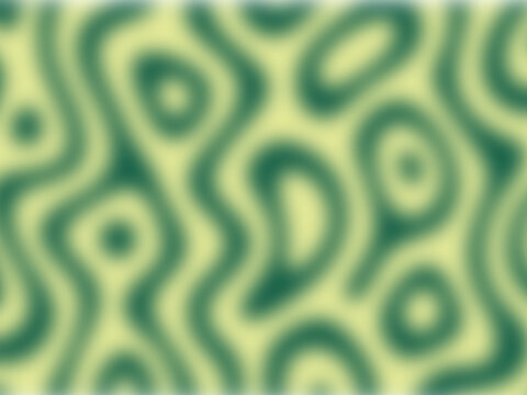 Abstract swirling pattern in shades of green and yellow seamless vector background