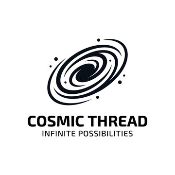 Dynamic swirling lines representing infinite space or scientific connectivity.