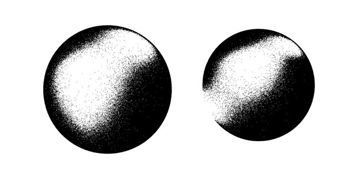 An amorphous black splotch with a spray paint effect. Features a dense, dark core that fades into a fine, grainy mist with soft, irregular edges.