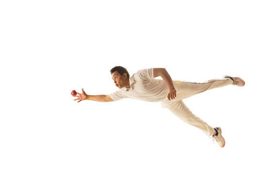 Fielder diving to take a ctach