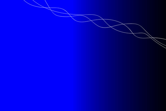 Abstract blue gradient background with wavy lines.

