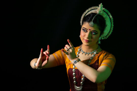 Odissi dancer striking a pose