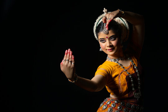 Odissi dancer striking a pose