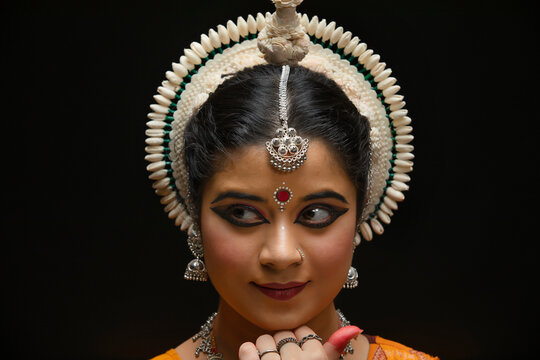Odissi dancer striking a pose