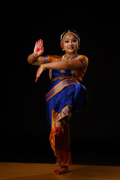 Kuchipudi dancer portraying Lord Shiva while performing on stage