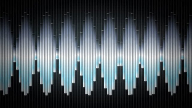 Audio Waveform Visualization with Vertical Sound Bars