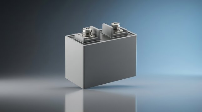 Snubber capacitor 3D render transient voltage suppression component for motor drives switching electronics and semiconductor circuit protection