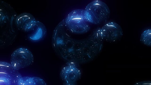 Luminous multiverse bubbles containing galaxies drifting