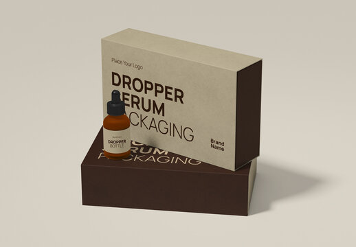 Serum Dropper Set Mockup