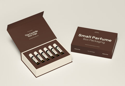 Small Perfume Set Packaging Mockup