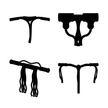 Black silhouette underwear and bra set flat design - Minimalist black flat design vector showing underwear and bra styles with clean lines and simple silhouettes.