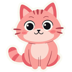 Fototapeta premium Cute Cat Sticker
