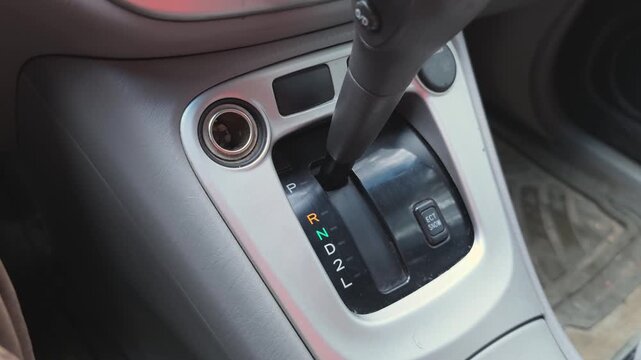 Shifting gears in a car with automatic transmission step by step