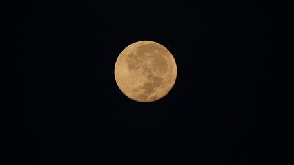 Stunning Bright Full Moon Illuminating Night Sky © Jimmy