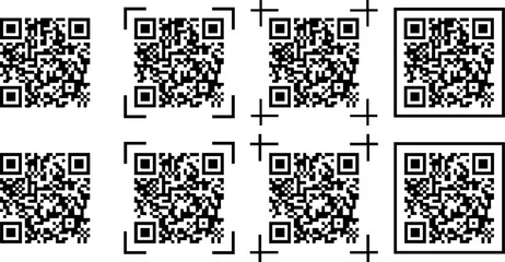 Fototapeta premium Four_QR_codes