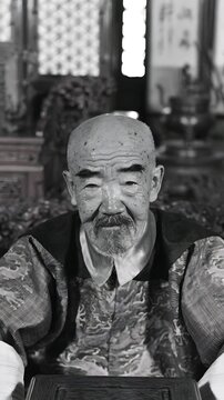 Ancient Chinese Emperor&rsquo;s Pensive Gaze A Portrait of Imperial Dignity and Timeless Wisdom
