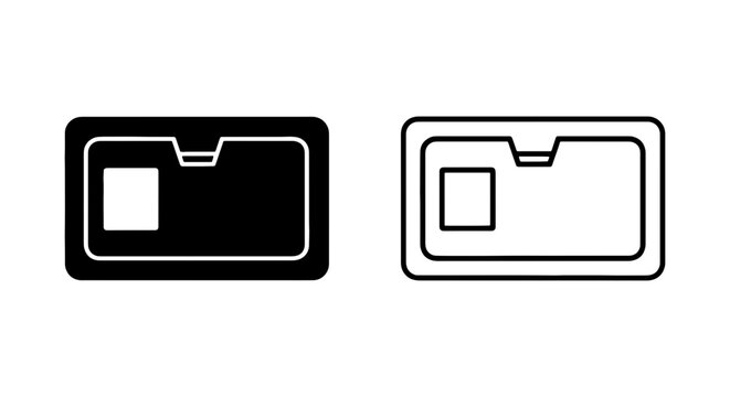 Credit Card Icon Set, Payment Card Vector, Plastic Card Symbol, Financial Transaction Graphics