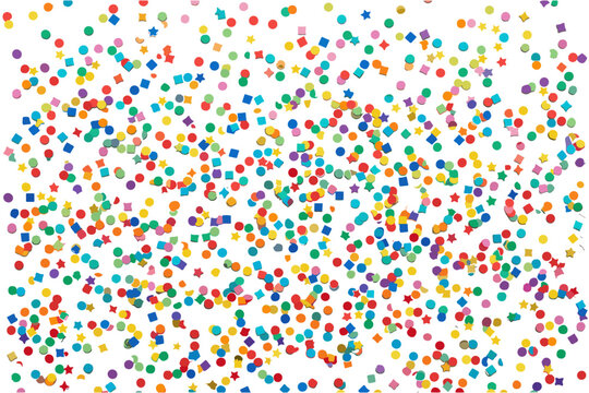 Colorful Confetti Falling Celebration