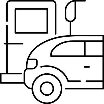 Line Art Refuel Icon