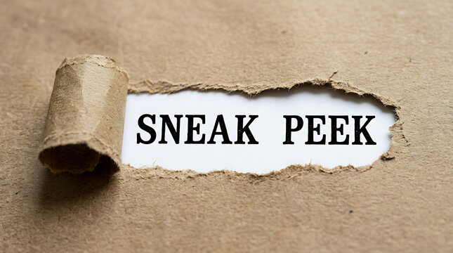 Intriguing torn paper revealing a sneak peek, hinting at an exciting upcoming discovery