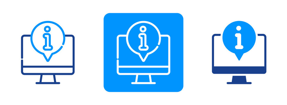 Information Icon In Dual Tone Style