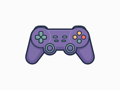 game controller isolated on white