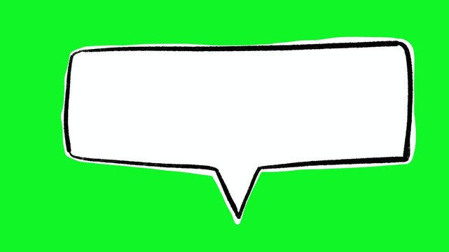 Animated Long Speech Bubble Text Box