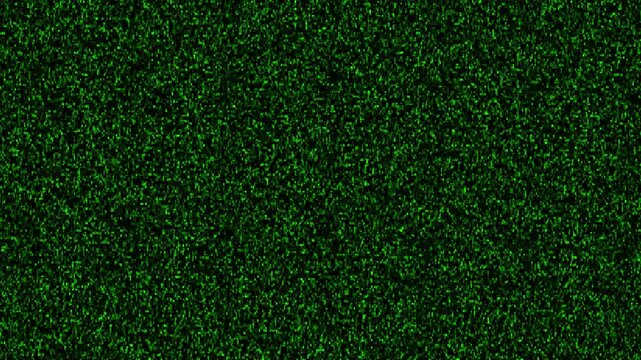 Abstract green digital noise background, static tv grain texture, glitch effect overlay