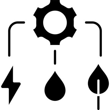 Glyph Solid Resource Management Icon
