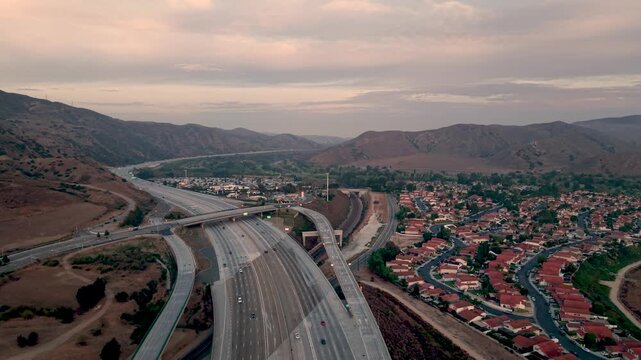Sunday morning drive down the 91 West into Yorba Linda Ca. This drone view exposes the size of this behemoth at the only time you will ever see it this quiet.