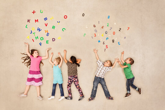 Children learning to read and calculate