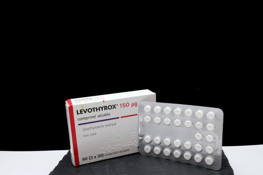 Boite de m&eacute;dicament Levothyrox de chez Merck Serono