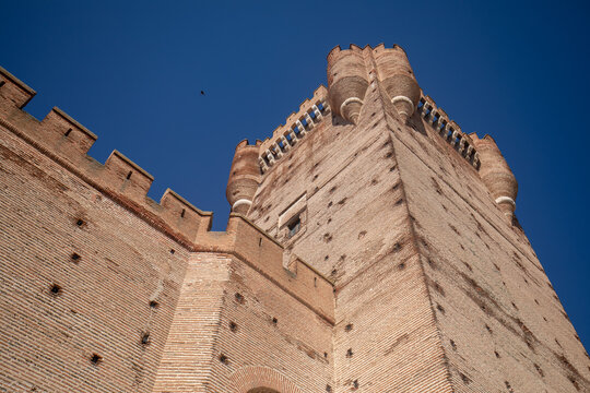 La Mota Castle in Medina del Campo, Valladolid, Castile and Le&oacute;n, Spain, on a sunny day
