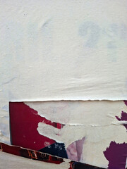 Torn and ripped urban textured paper poster grungy background © DaliCeMedia
