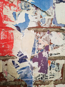 Torn and ripped urban textured paper poster grungy background