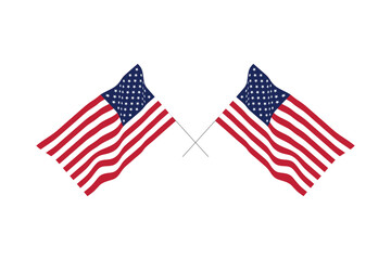 Fototapeta premium Set of American flag outlines in black vector illustration. Minimal line art style featuring stars and stripes, perfect for icons, logos, infographics, and patriotic design projects.