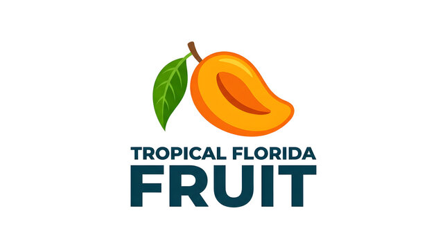 Fresh mango slice with leaf isolated on white. Vibrant tropical fruit icon for healthy eating and summer recipes.