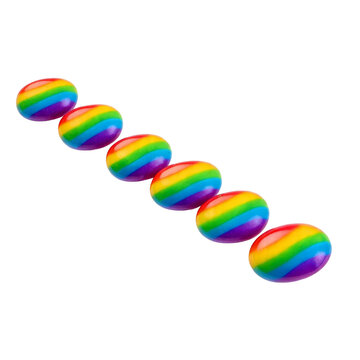 Rainbow bouncing balls, small resolution stock